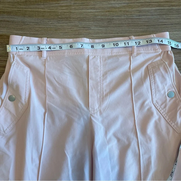 Athleta Vienna Cargo Light Pink Athleisure Elastic Waist Pants Sz 10 - Picture 9 of 10